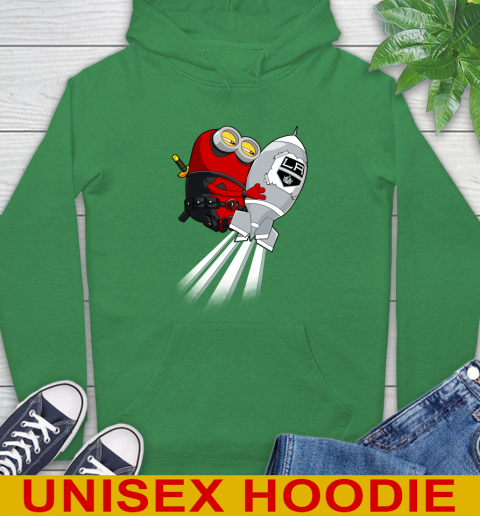 NHL Hockey Los Angeles Kings Deadpool Minion Marvel Shirt Hoodie 8