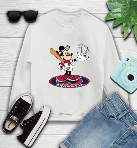 MLB Baseball Los Angeles Angels Cheerful Mickey Disney Shirt Sweatshirt 5