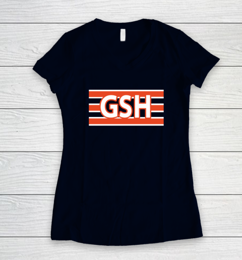 GSH Chicago Bears Women's V-Neck T-Shirt 2