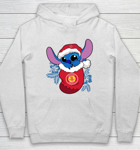 Houston Rockets Christmas Stitch In The Sock Funny Disney NBA Hoodie