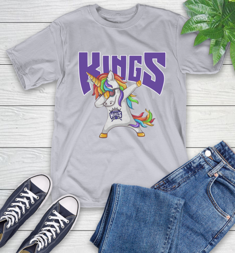 Sacramento Kings NBA Basketball Funny Unicorn Dabbing Sports T-Shirt 6