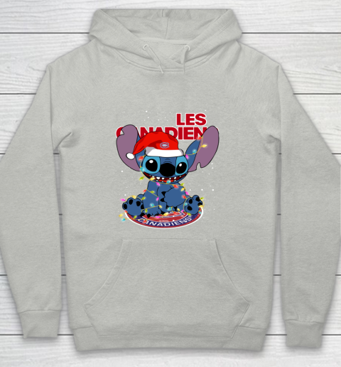Montreal Canadiens NHL Hockey noel stitch Christmas Youth Hoodie