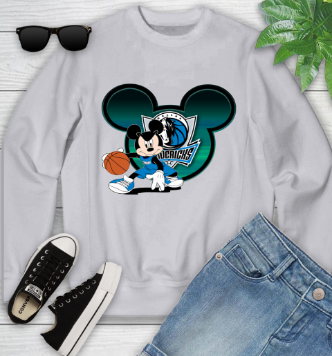 NBA Dallas Mavericks Mickey Mouse Disney Basketball Youth Sweatshirt 4