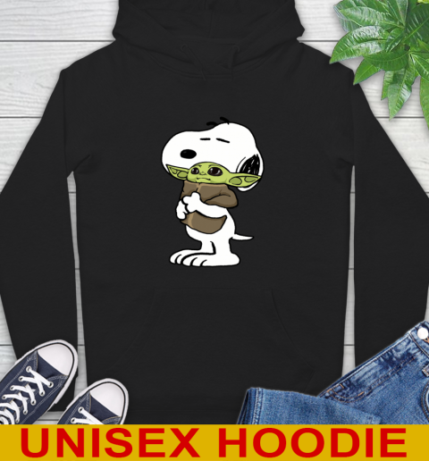 Snoopy Hugging Baby Yoda Shirt 14