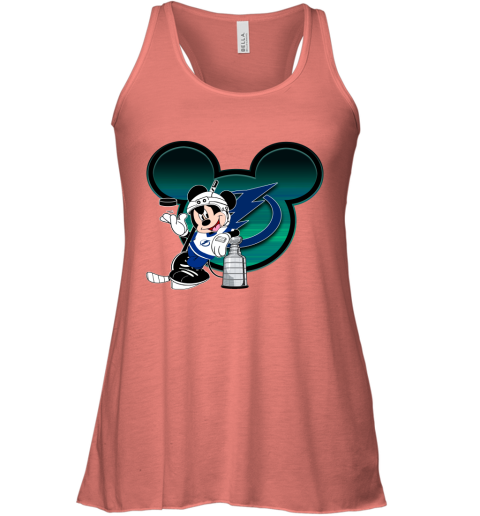 NHL Tampa Bay Lightning Stanley Cup Mickey Mouse Disney Hockey T Shirt E0VySx8IDX8 flowy tank 32 95 151514 front coral
