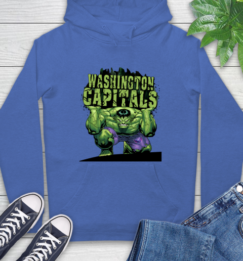 Washington Capitals NHL Hockey Incredible Hulk Marvel Avengers Sports Hoodie 9