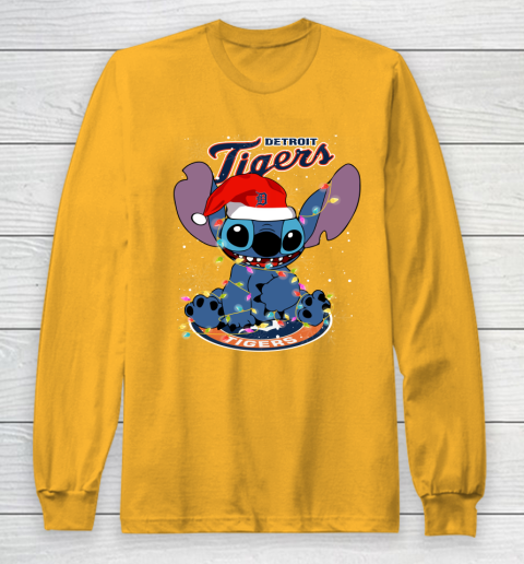 Detroit Tigers MLB noel stitch Baseball Christmas Long Sleeve T-Shirt 2