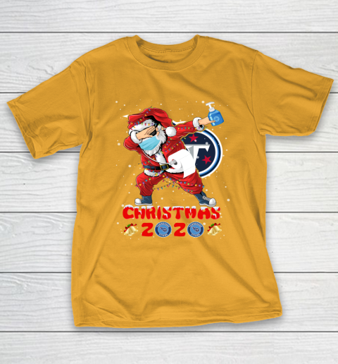 Tennessee Titans Funny Santa Claus Dabbing Christmas 2020 NFL T-Shirt 2