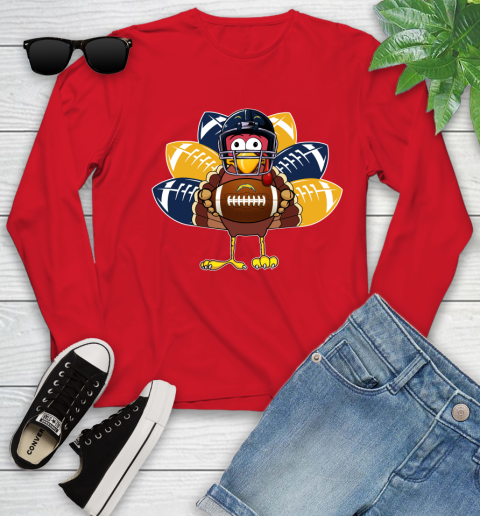 San Diego Chargers Turkey Thanksgiving Day Youth Long Sleeve 11