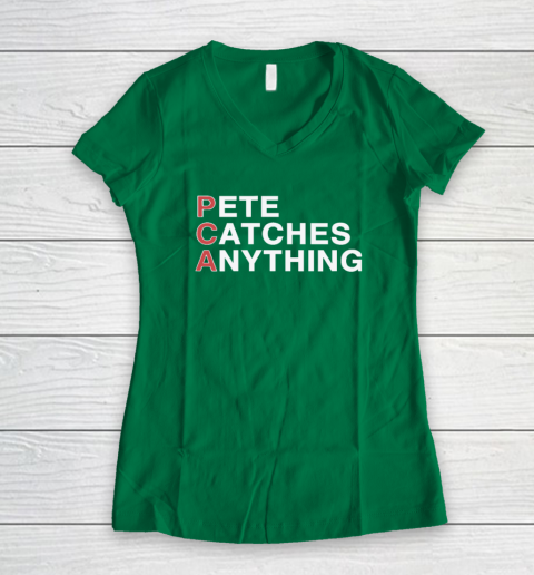 PCA Pete Catches Anything Pete Crow Armstrong Women's V-Neck T-Shirt 3