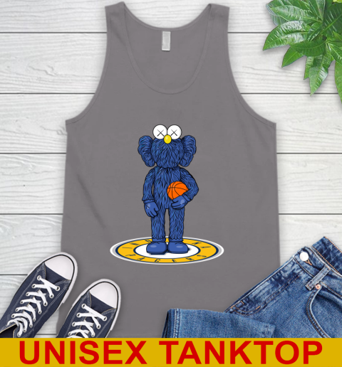 NBA Basketball Indiana Pacers Kaws Bff Blue Figure Shirt Tank Top 7