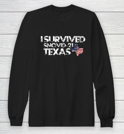 I Survived Snovid 21 Texas Long Sleeve T-Shirt