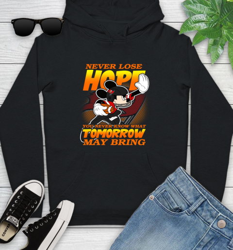 Tampa Bay Buccaneers NFL Football Mickey Disney Never Lose Hope Youth Hoodie