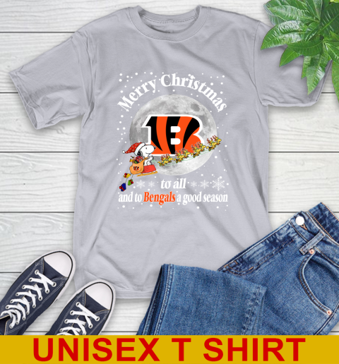 Cincinnati Bengals Merry Christmas To All And To Bengals A Good Season NFL Football Sports T-Shirt 5
