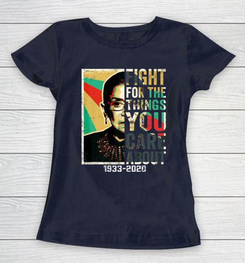 Notorious RBG 1933  2020 Shirt  Fight For The Things You Care About Vintage Women's T-Shirt 2