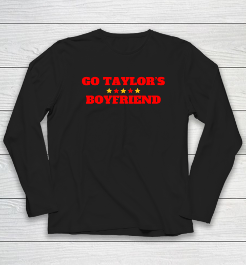 Go Taylor's Boyfriend Football Fan Long Sleeve T-Shirt