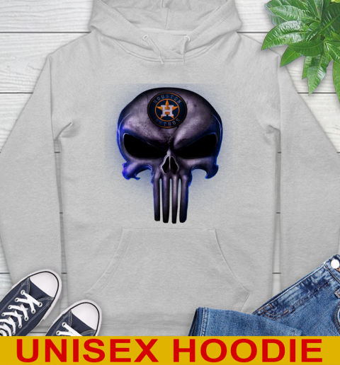 Houston Astros MLB Baseball Punisher Skull Sports Hoodie 6