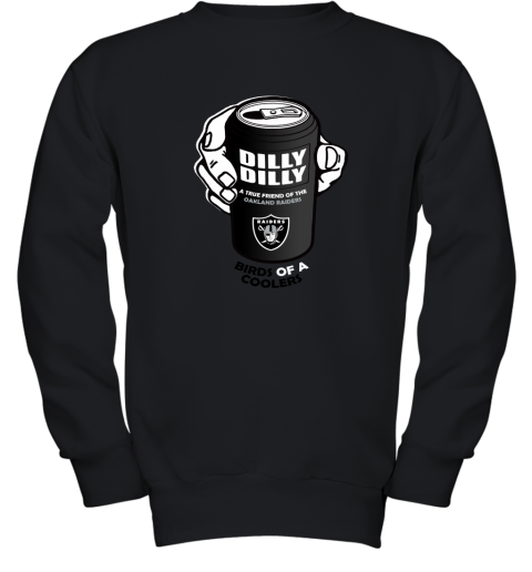 Bud Light Dilly Dilly! Oakland Raiders Birds Of A Cooler Youth Sweatshirt