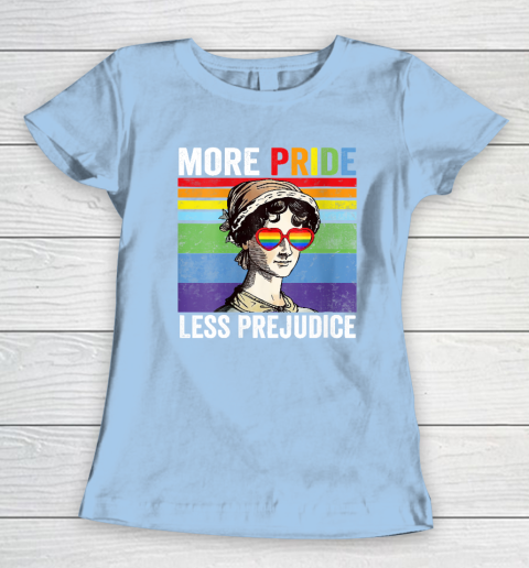More Pride Less Prejudice Pride Month Funny Women's T-Shirt 6