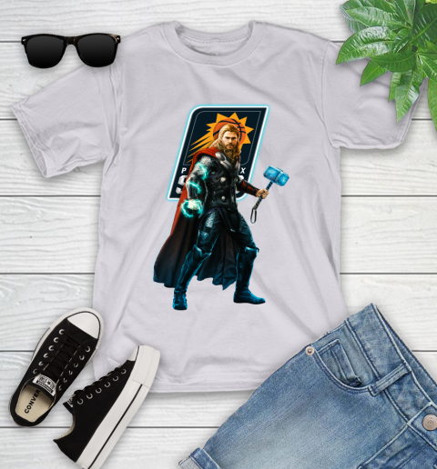 NBA Thor Avengers Endgame Basketball Phoenix Suns Youth T-Shirt 4