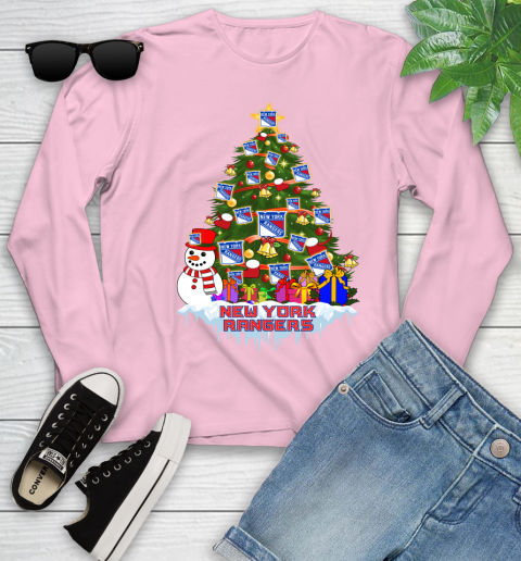 New York Rangers Merry Christmas NHL Hockey Sports Youth Long Sleeve 10