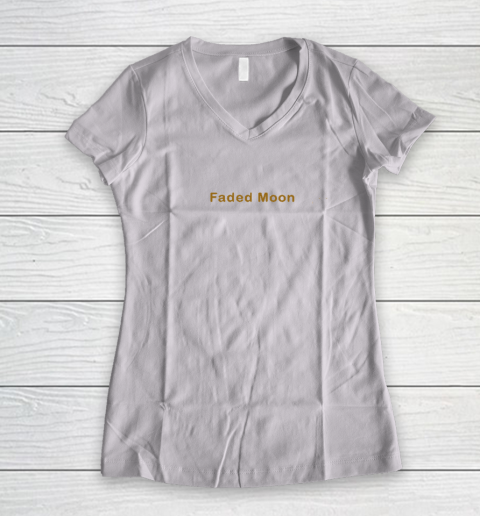 Faded Moon - At Least We Are All Under The Same Moon Women's V-Neck T-Shirt