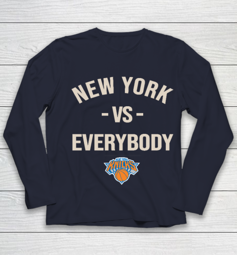 New York Knicks Vs Everybody Youth Long Sleeve - Image 3