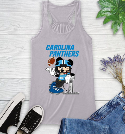 NFL Carolina Panthers Mickey Mouse Disney Super Bowl Football T Shirt Racerback Tank 5