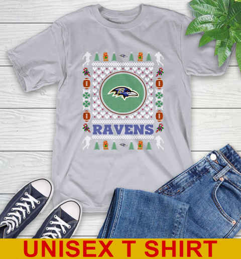 Baltimore Ravens Merry Christmas NFL Football Loyal Fan T-Shirt 5