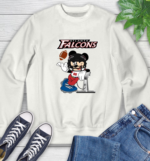 NFL Atlanta Falcons Mickey Mouse Disney Super Bowl Football T Shirt Sweatshirt