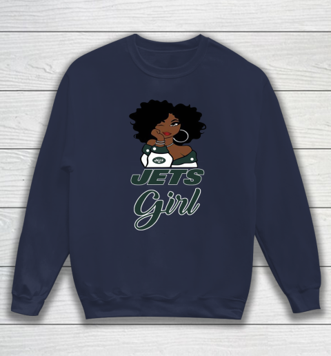 New York Jets Girl NFL Sweatshirt 3