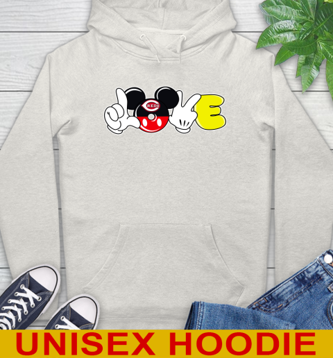 Cincinnati Reds MLB Baseball Love Mickey Disney Sports Hoodie 12