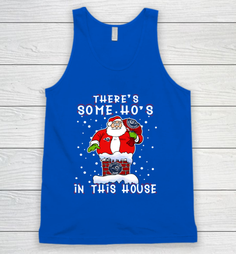 Los Angeles Rams Christmas There Is Some Hos In This House Santa Stuck In The Chimney NFL Tank Top - Image 5
