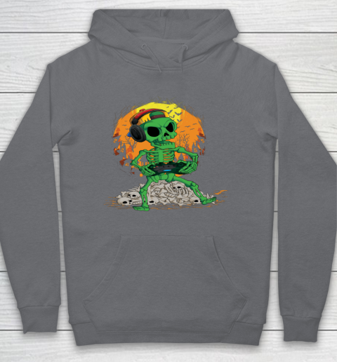 Skeleton Gamer Halloween Shirt Video Game Boys Kids Gaming Hoodie