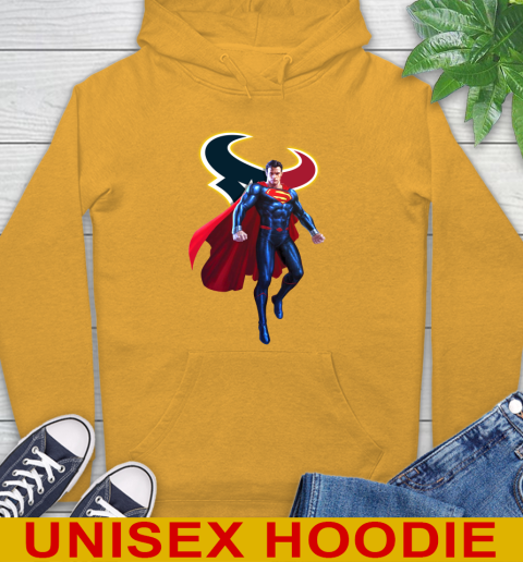 NFL Superman DC Sports Football Houston Texans Hoodie 3