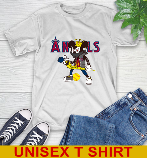 Los Angeles Angels MLB Baseball Mickey Peace Sign Sports T-Shirt
