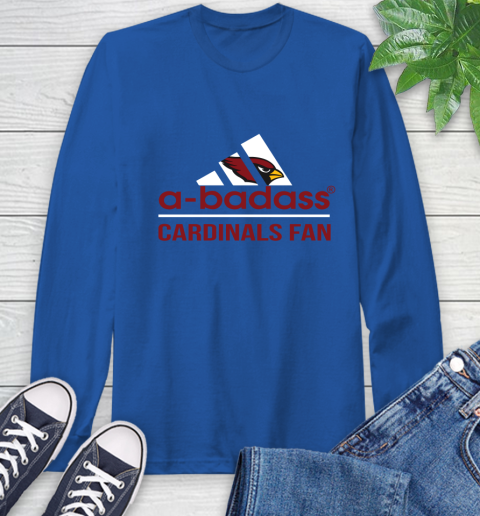 Arizona Cardinals NFL Football A Badass Adidas Adoring Fan Sports Long Sleeve T-Shirt 10