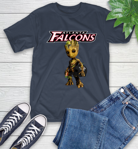 Atlanta Falcons NFL Football Groot Marvel Guardians Of The Galaxy T-Shirt 4