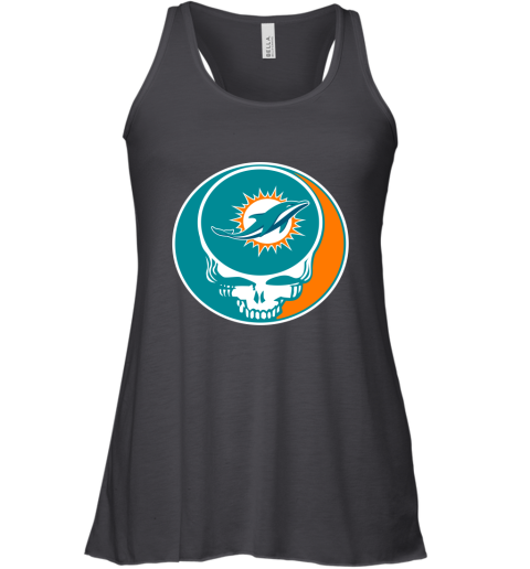 Miami Dolphins V-neck Button Tank Tops Summer Casual Sleeveless