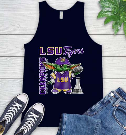 Baby Yoda LSU Tigers Champion Shirt 72