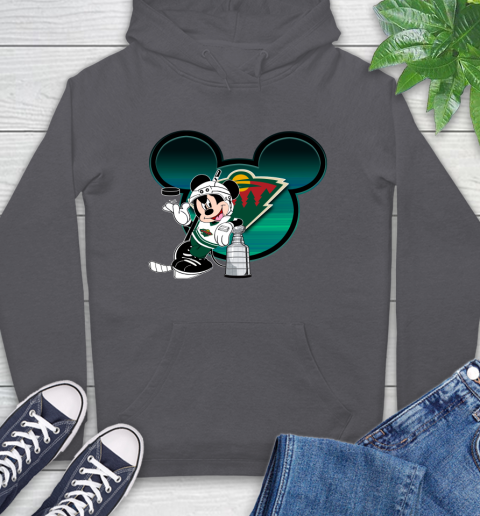NHL Minnesota Wild Stanley Cup Mickey Mouse Disney Hockey T Shirt Hoodie 7