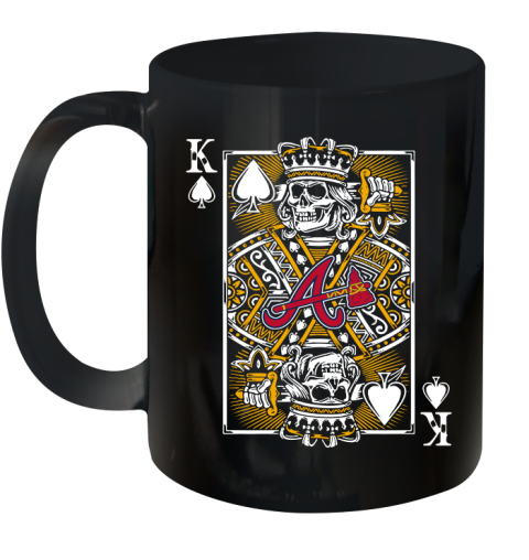 Atlanta Braves MLB Baseball The King Of Spades Death Cards Shirt Ceramic Mug 11oz