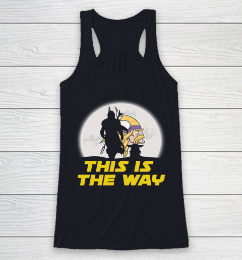 Minnesota Vikings NFL Football Star Wars Yoda And Mandalorian This Is The Way Racerback Tank 7