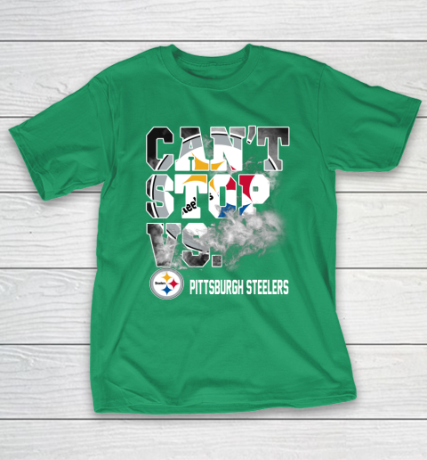 NFL Pittsburgh Steelers Can't Stop Vs T-Shirt 5