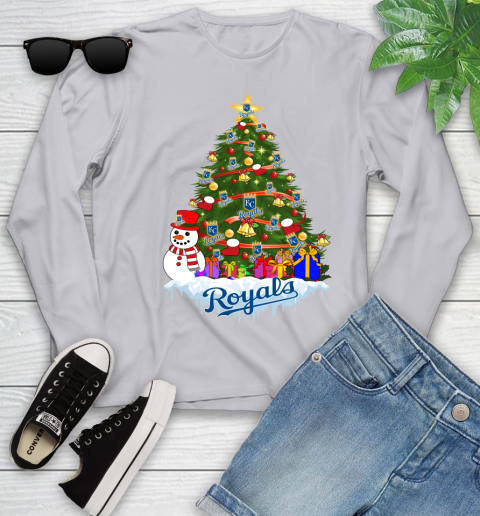 Kansas City Royals Merry Christmas MLB Baseball Sports Youth Long Sleeve 5