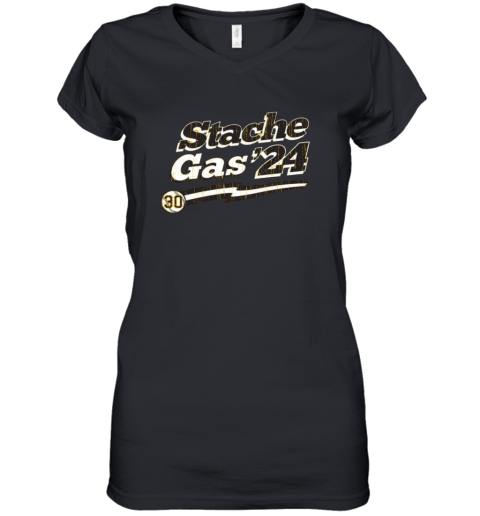 Stache – Gas '24 Pittsburgh Baseball Fans Premium Women's V-Neck T-Shirt