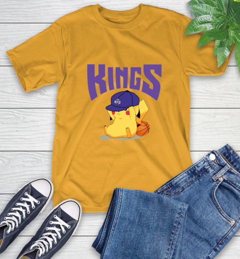 NBA Pikachu Basketball Sports Sacramento Kings T-Shirt 3
