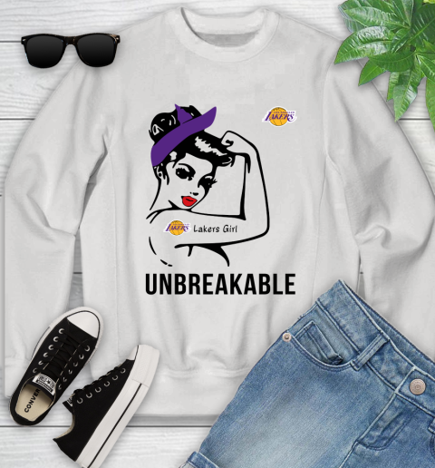 NBA Los Angeles Lakers Girl Unbreakable Basketball Sports Youth Sweatshirt