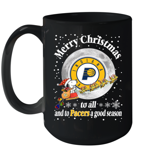 Indiana Pacers Merry Christmas To All And To Pacers A Good Season NBA Basketball Sports Ceramic Mug 15oz