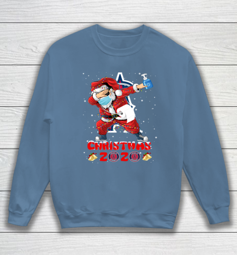 Los Angeles Angels Funny Santa Claus Dabbing Christmas 2020 MLB Sweatshirt 6